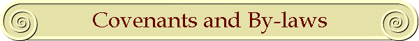 Covenants and By-laws